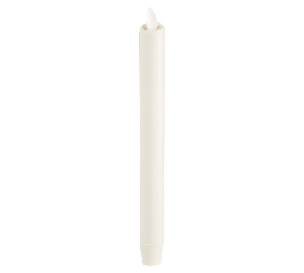 Premium Flickering Flameless Wax Taper Candle | Pottery Barn (US)