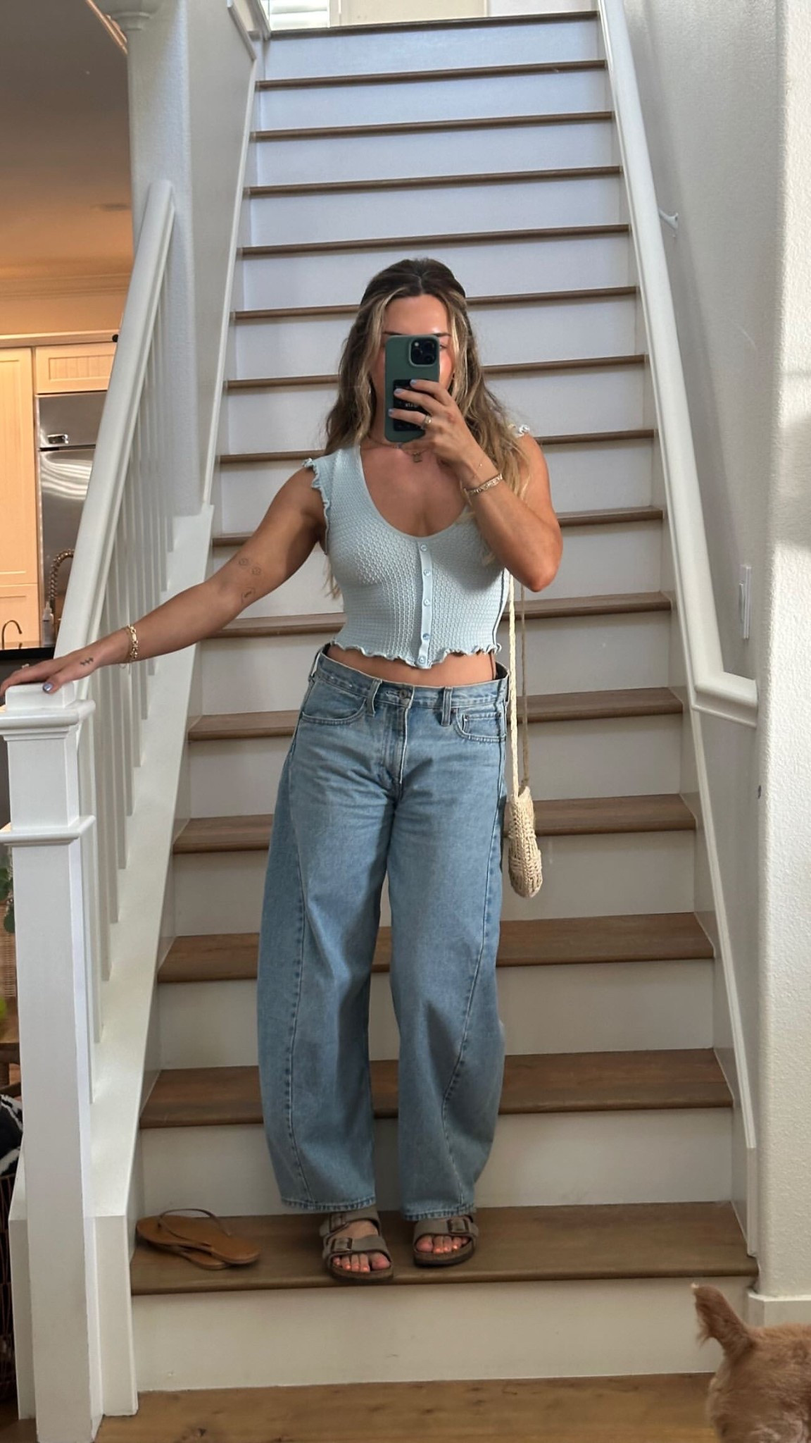 OOTD! These barrel jeans are the cutest 

#LTKSeasonal #LTKStyleTip #LTKFindsUnder100