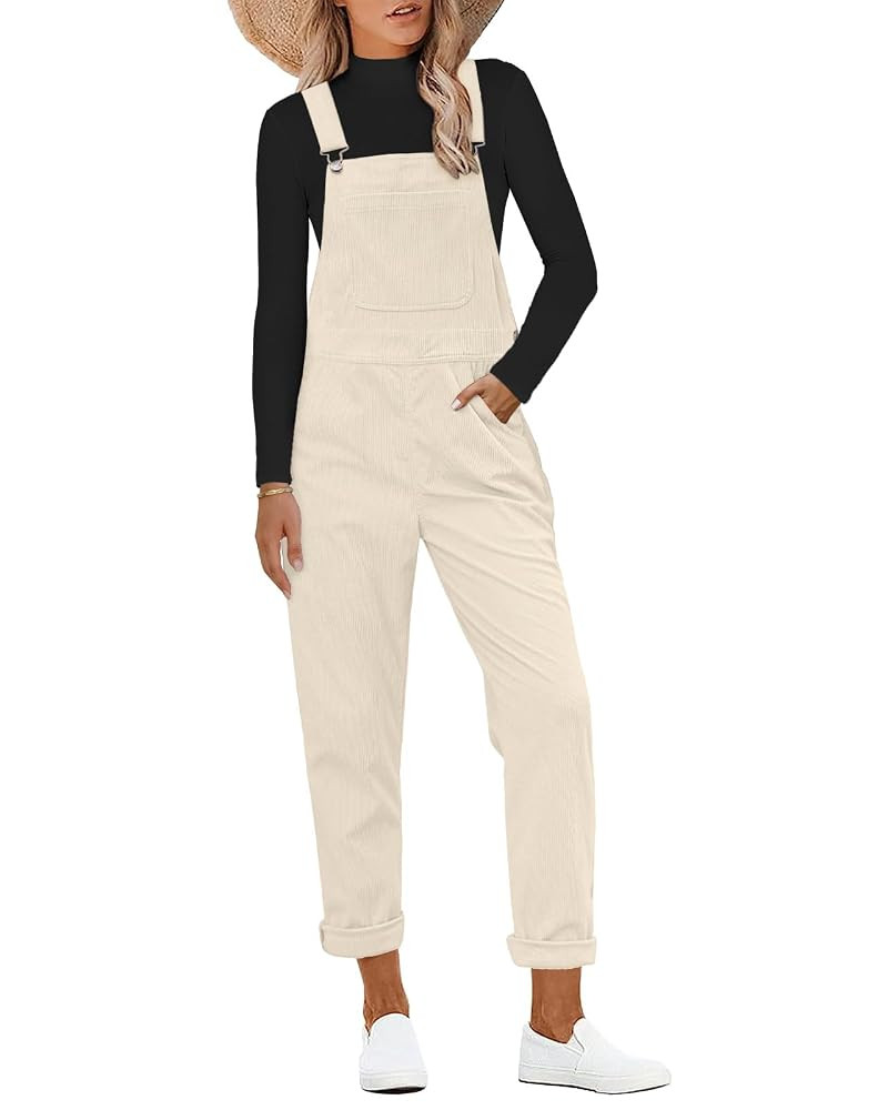 luvamia Corduroy Overalls for Women Adjustable Straps Fashion Bib Overall Jumpsuit with Pocket Ta... | Amazon (US)