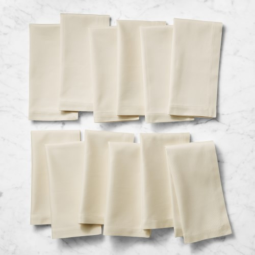 Hotel Dinner Napkins, Set of 12, Ivory | Williams-Sonoma