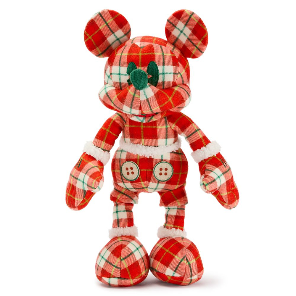 Mickey Mouse Holiday Plaid Plush – Disney® Visa® Cardmember Exclusive 2025 – 15'' | Disney Store