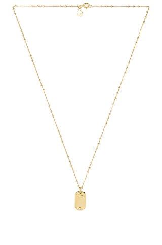 gorjana Griffin Dog Tag Necklace in Gold from Revolve.com | Revolve Clothing (Global)
