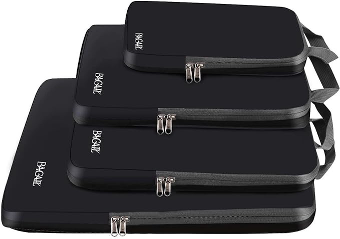 BAGAIL 4 Set/6 Set/8 Set Compression Packing Cubes Travel Accessories Expandable Packing Organize... | Amazon (US)