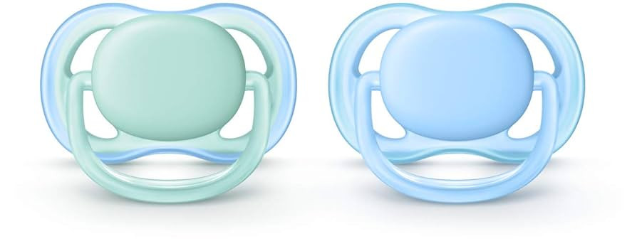 Philips Avent Ultra Air Pacifier, 0-6 months, blue/green, 2 pack, SCF244/20 | Amazon (US)