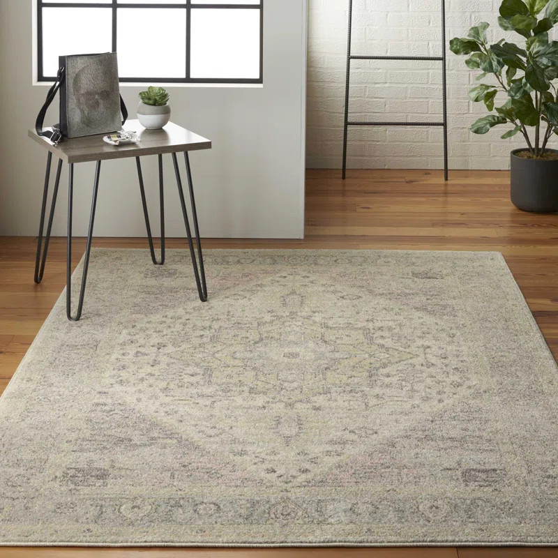 Timera Oriental Distressed Ivory Area Rug | Wayfair North America