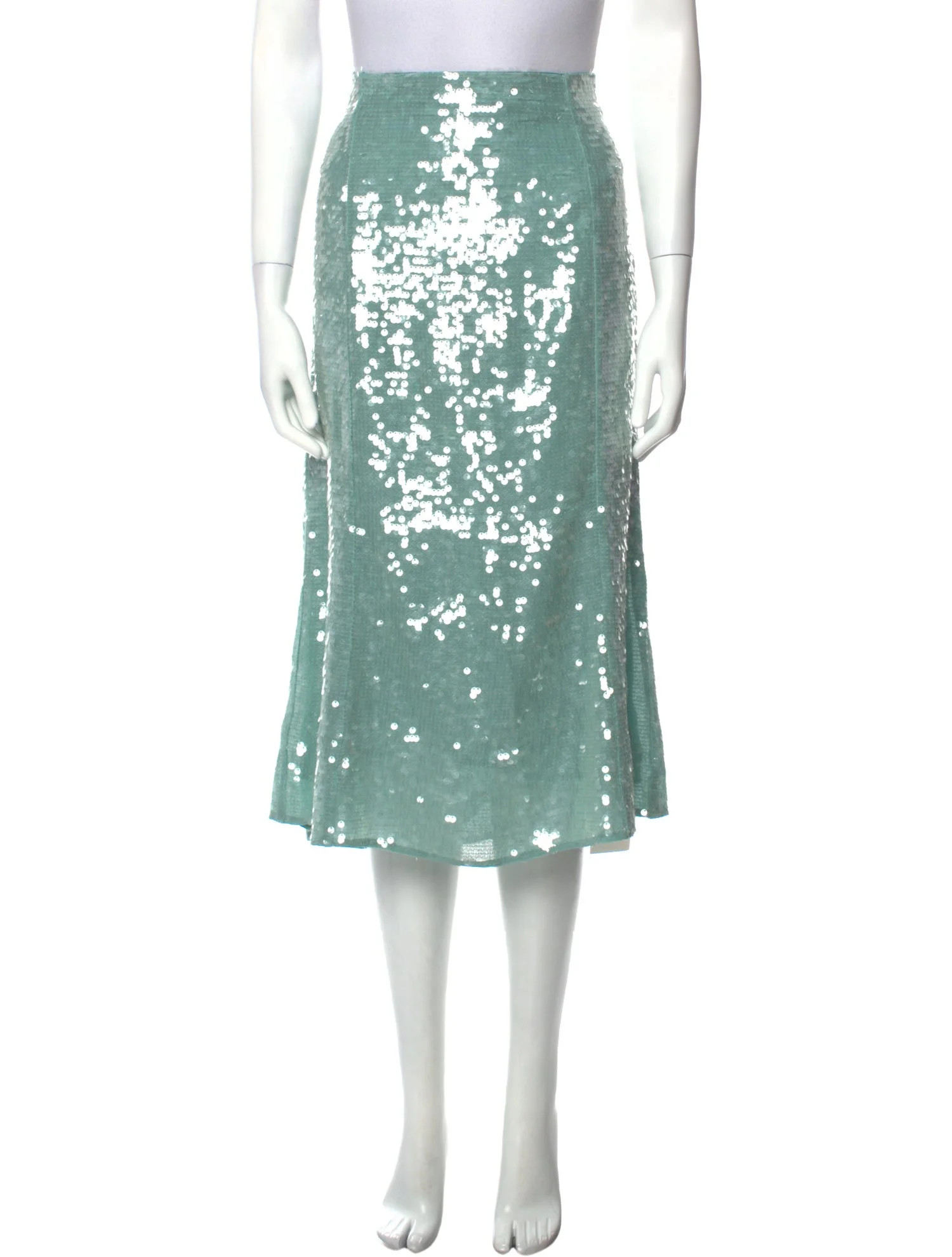 Sequin Embellishments Midi Length Skirt | The RealReal