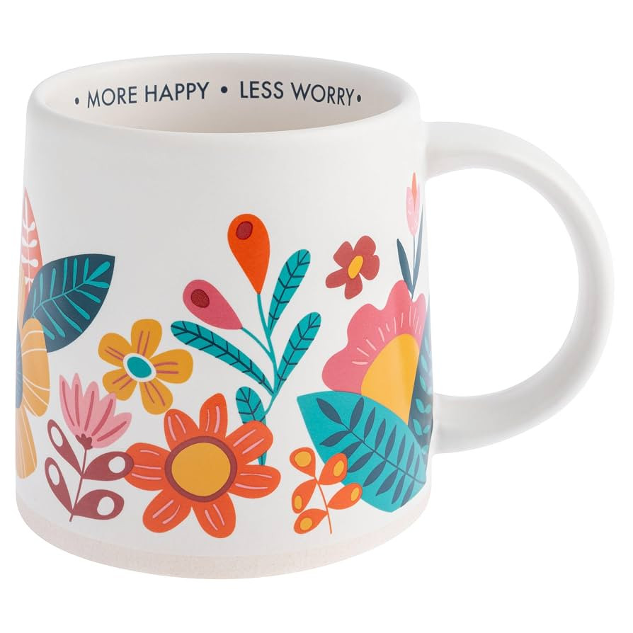 Karma, 14 oz Shelly Mug - Cute Coffee and Tea Mug - Ceramic Coffee Mugs for Women and Men, More H... | Amazon (US)
