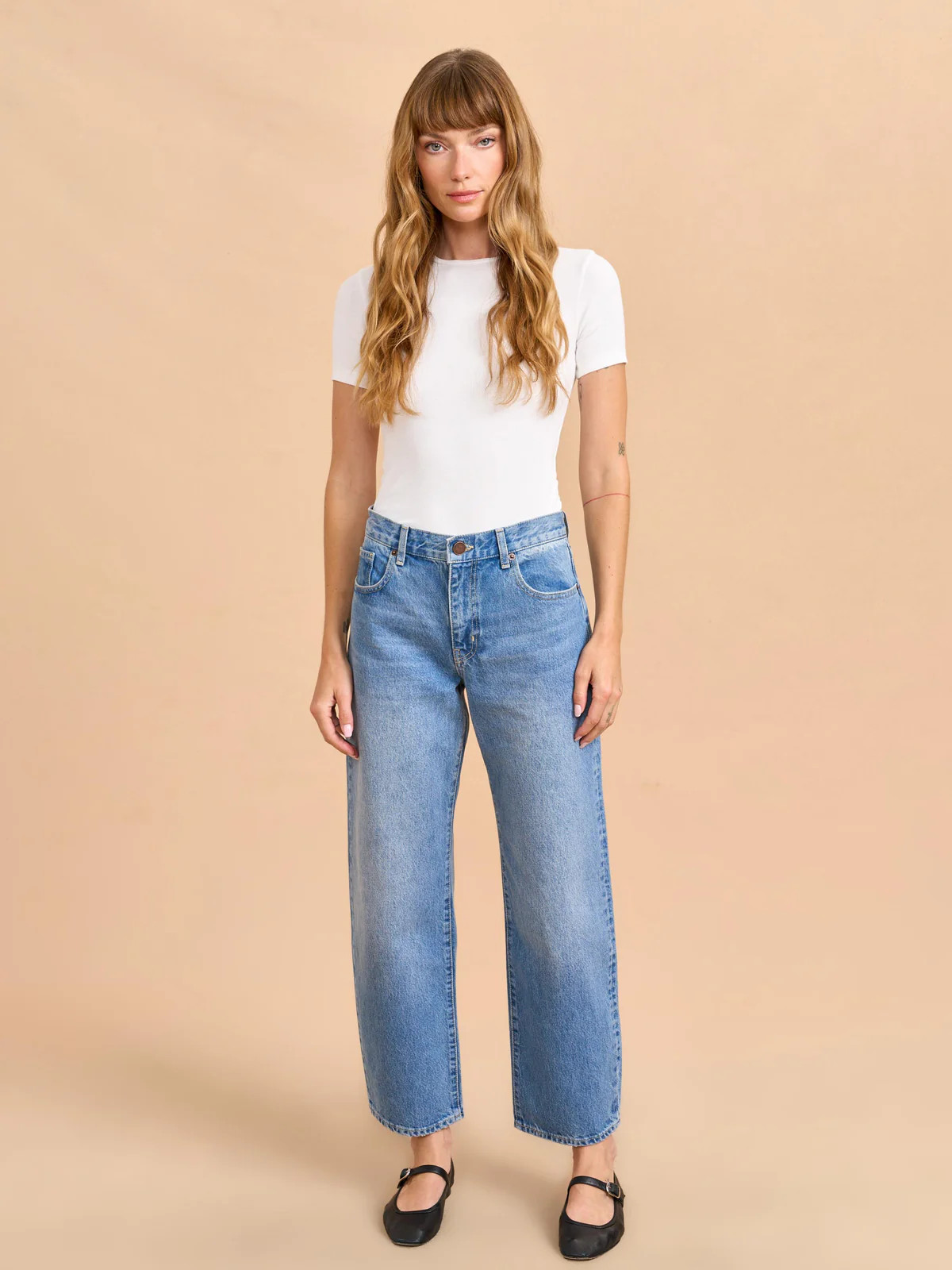 Marilyn Mid-Rise Barrel Jean | La Ligne