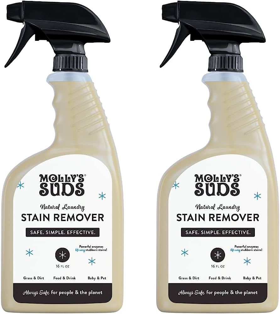 Molly's Suds Natural Laundry Stain Remover Spray | Stain Fighting Power | Earth Derived Ingredien... | Amazon (US)