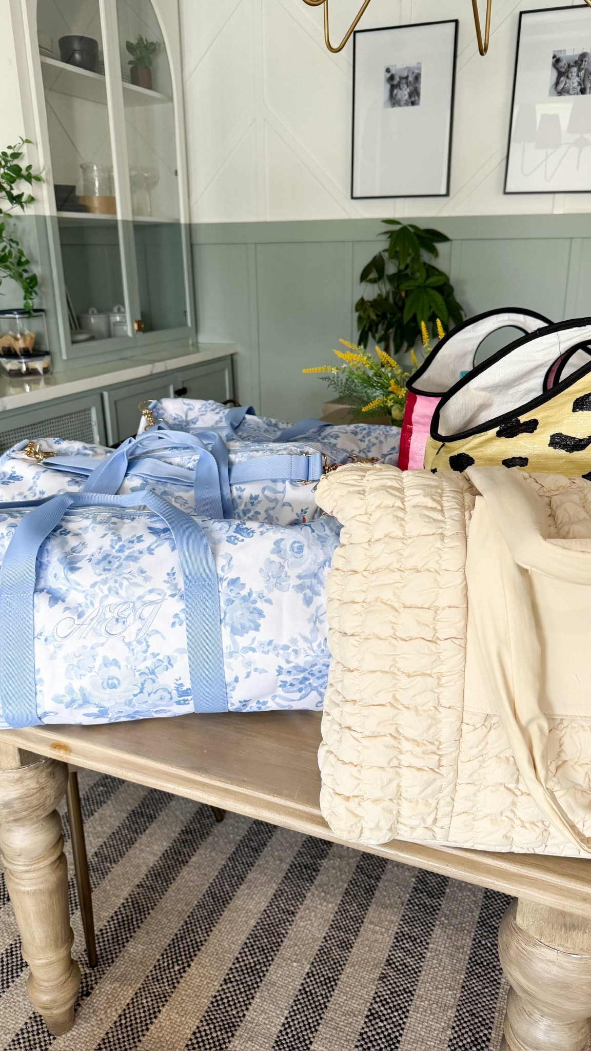 How cute are these duffle bags? The girls LOVE them! And you can personalize them with their initials. Too cute! 