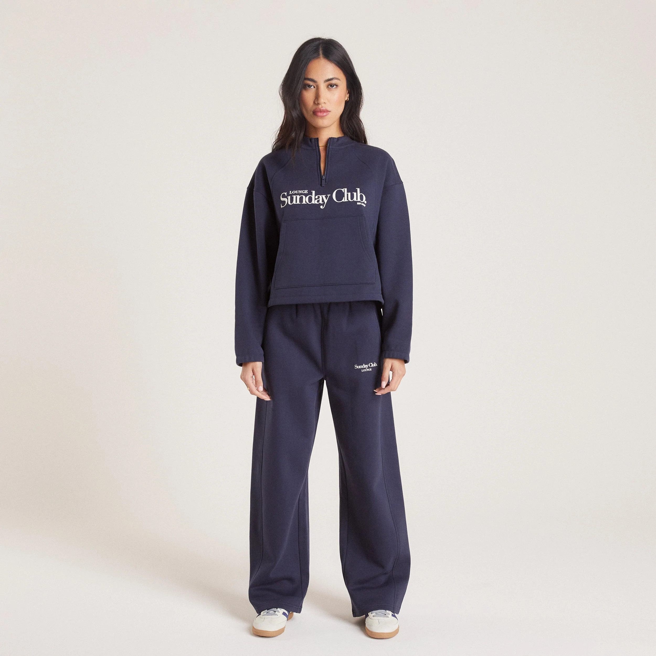 Straight Leg Joggers - Ink Blue | Lounge UK