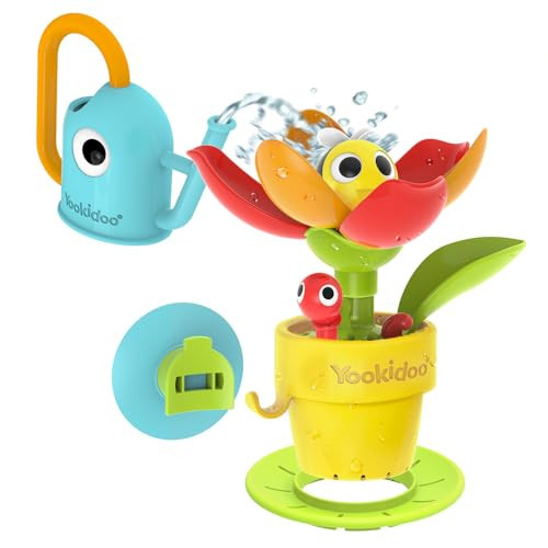 Yookidoo Toddler Baby Bath Toy (Ages 1-3) Pop-Up Bee Flower Sprinkler - Garden Adventure Set with Watering Can (Mold Free) Attach to Any Tub or Shower Fun for Bath time - Great for Boys,Girls,& Kids | Amazon (US)