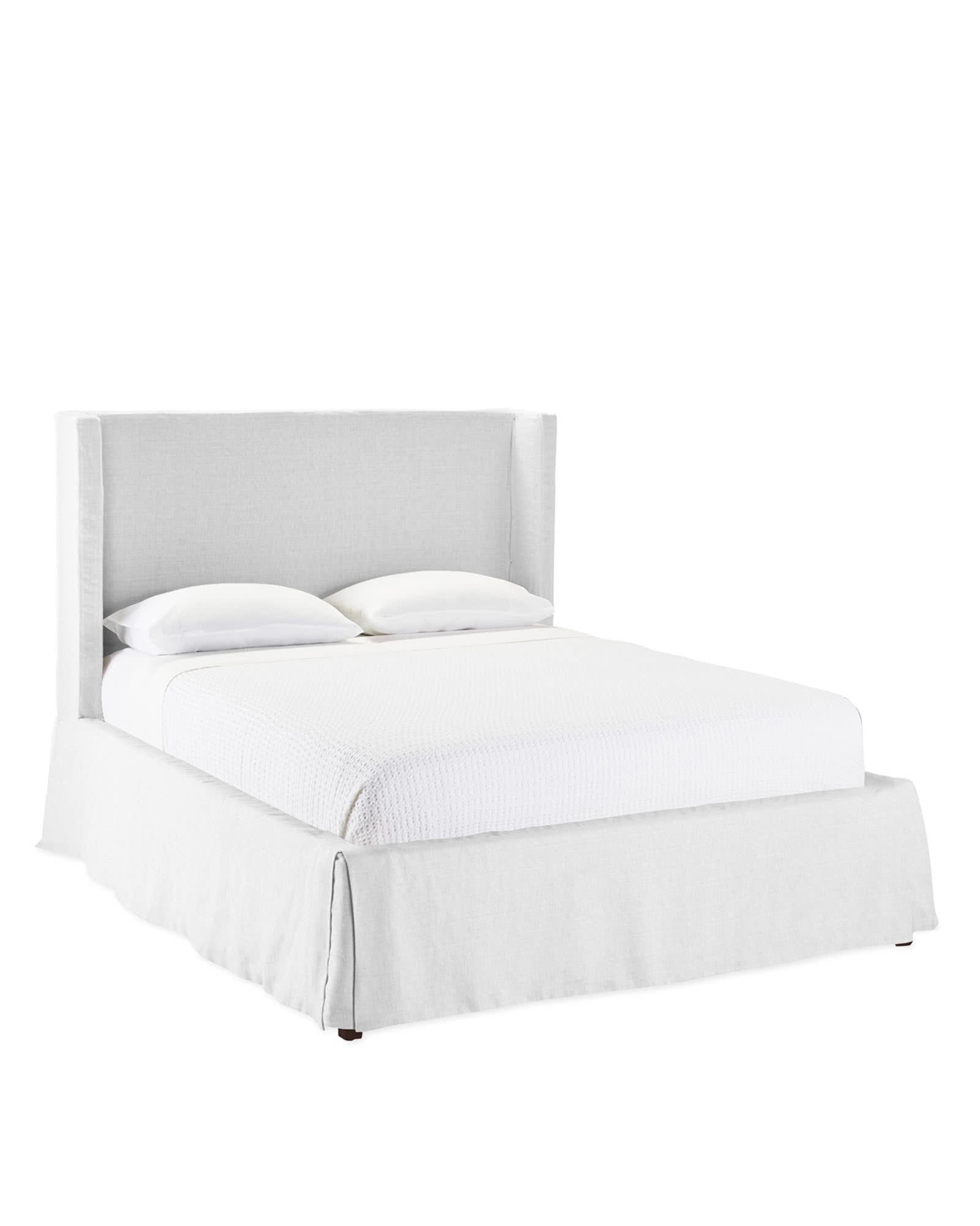 Tall Broderick Slipcovered Bed | Serena and Lily