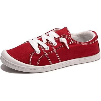 Women's Slip On Canvas Sneaker Low Top Casual Walking Shoes Classic Comfort Flat Fashion Sneakers | Amazon (US)