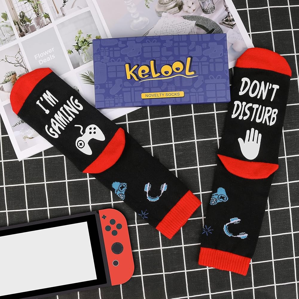 Do Not Disturb I'm Gaming Socks,Boy Gifts Ideas,Men Gifts For Christmas,Funny Gamer Socks Gifts f... | Amazon (US)