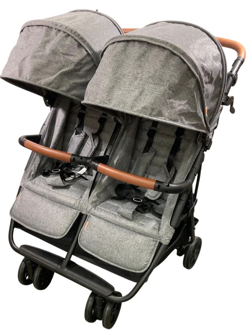 Zoe The Twin V2 Double Stroller, Luxe Grey, 2025 | GoodBuy Gear