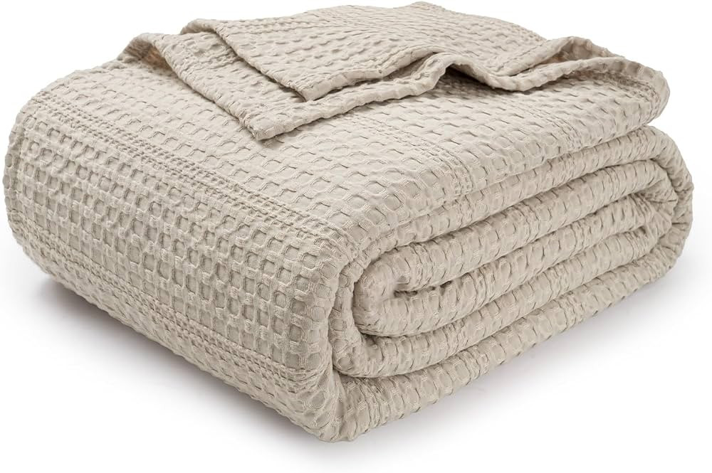 PHF Soft Waffle Weave Blanket King Size 104’’x90’’ - Lightweight and Breathable Woven Bla... | Amazon (US)