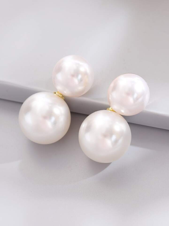 Faux Pearl Decor Drop Earrings | SHEIN