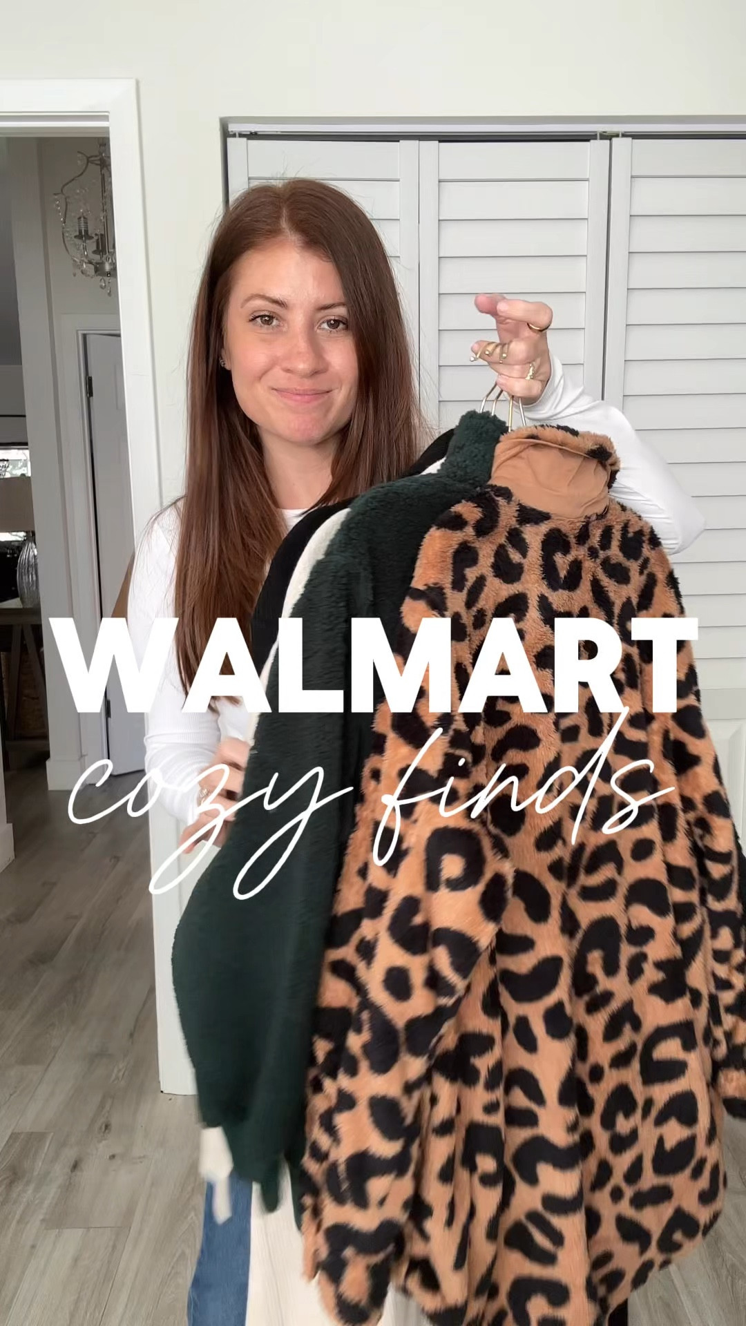 Walmart Cozy Finds! Under $20! 🙌🏼 So comfy and would also make great gifts this holiday season! 

Follow me for more affordable fashion and Walmart finds! 

Wearing:
Sister cardigans- small
Fleece pullover- sized up to a large 
Leopard shacket- small
Jeans- size 4

#LTKGiftGuide #LTKWatchNow #LTKHoliday