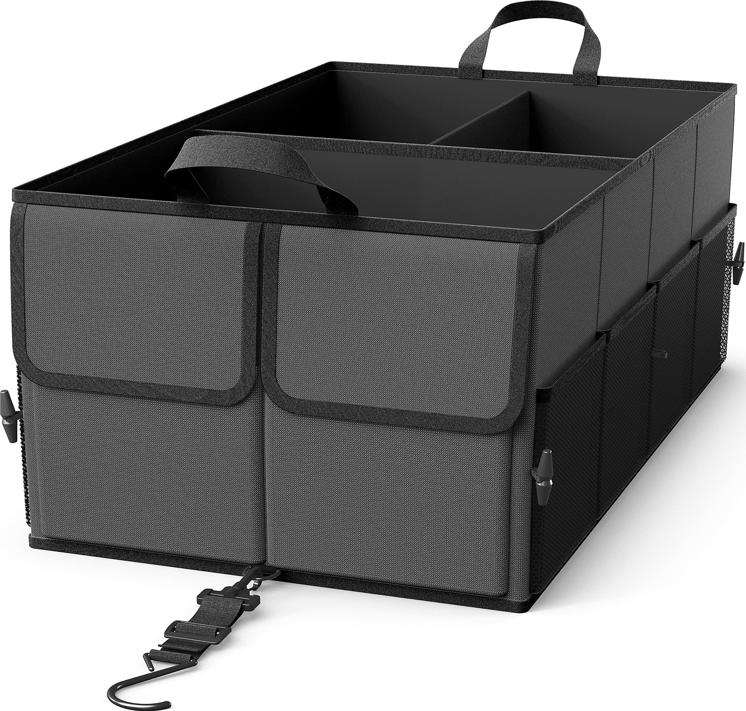 EPAuto 3-Compartment Cargo Trunk Storage Organizer, Dark Grey | Walmart (US)