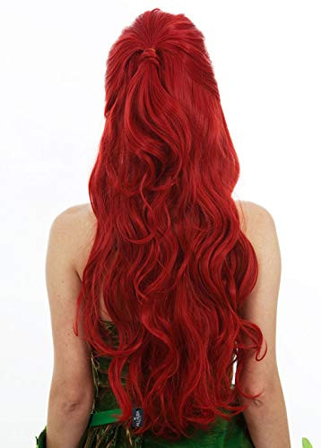 ALLAURA Poison Ivy Wig 30” Long Red Wavy Wig – Heat Resistant One Size Fits All Non-itch, Reu... | Amazon (US)