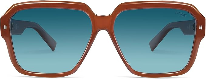 SOJOS Classic Polarized Sunglasses for Women Trendy Square Ladies Sunnies SJ2380 | Amazon (US)