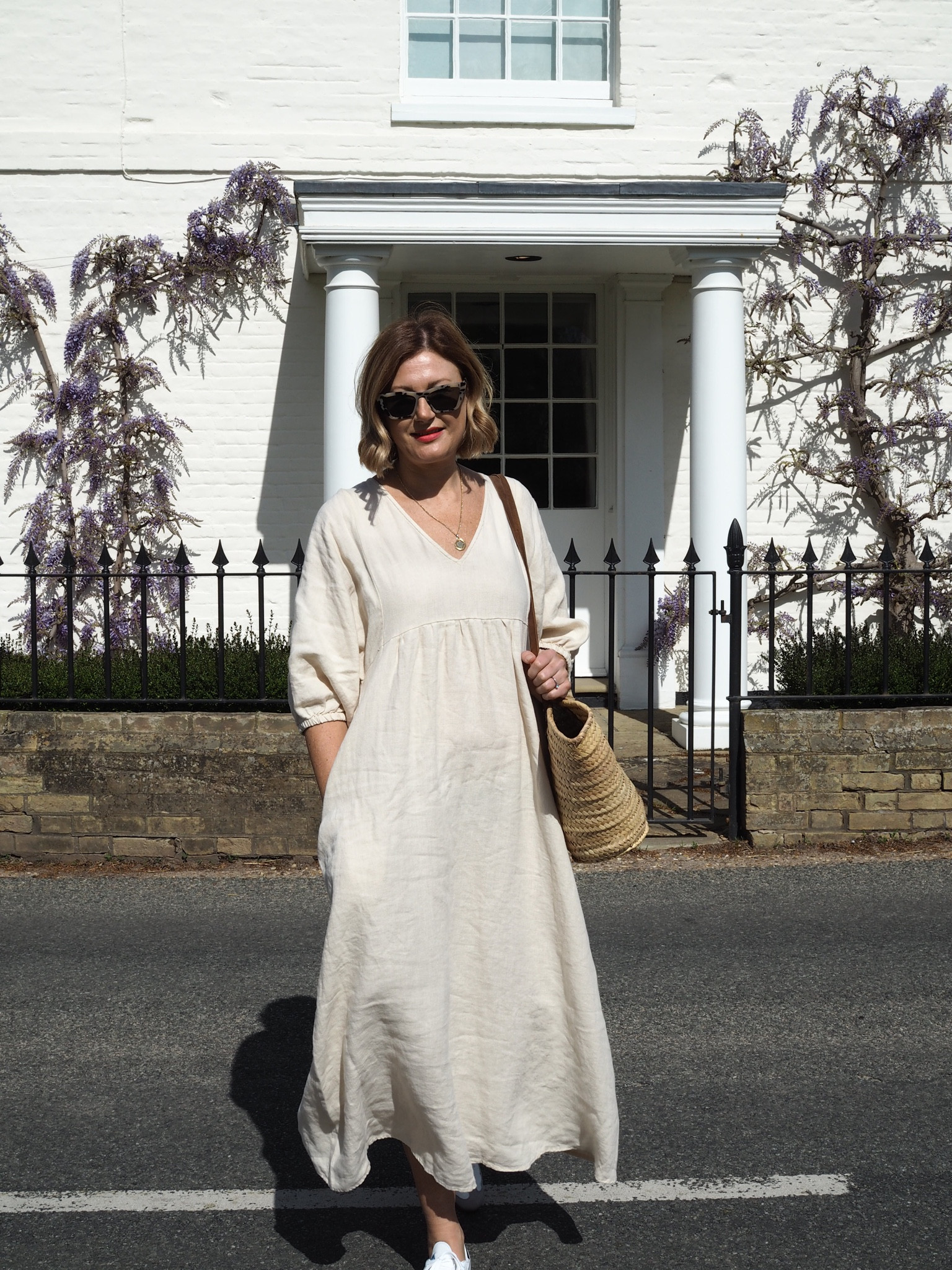 Cream linen dress, adidas sambas, basket bag, straw tote, trainers, maxi dress

Wearing sz12 in the dress (my normal size)

#LTKstyletip #LTKSeasonal #LTKeurope