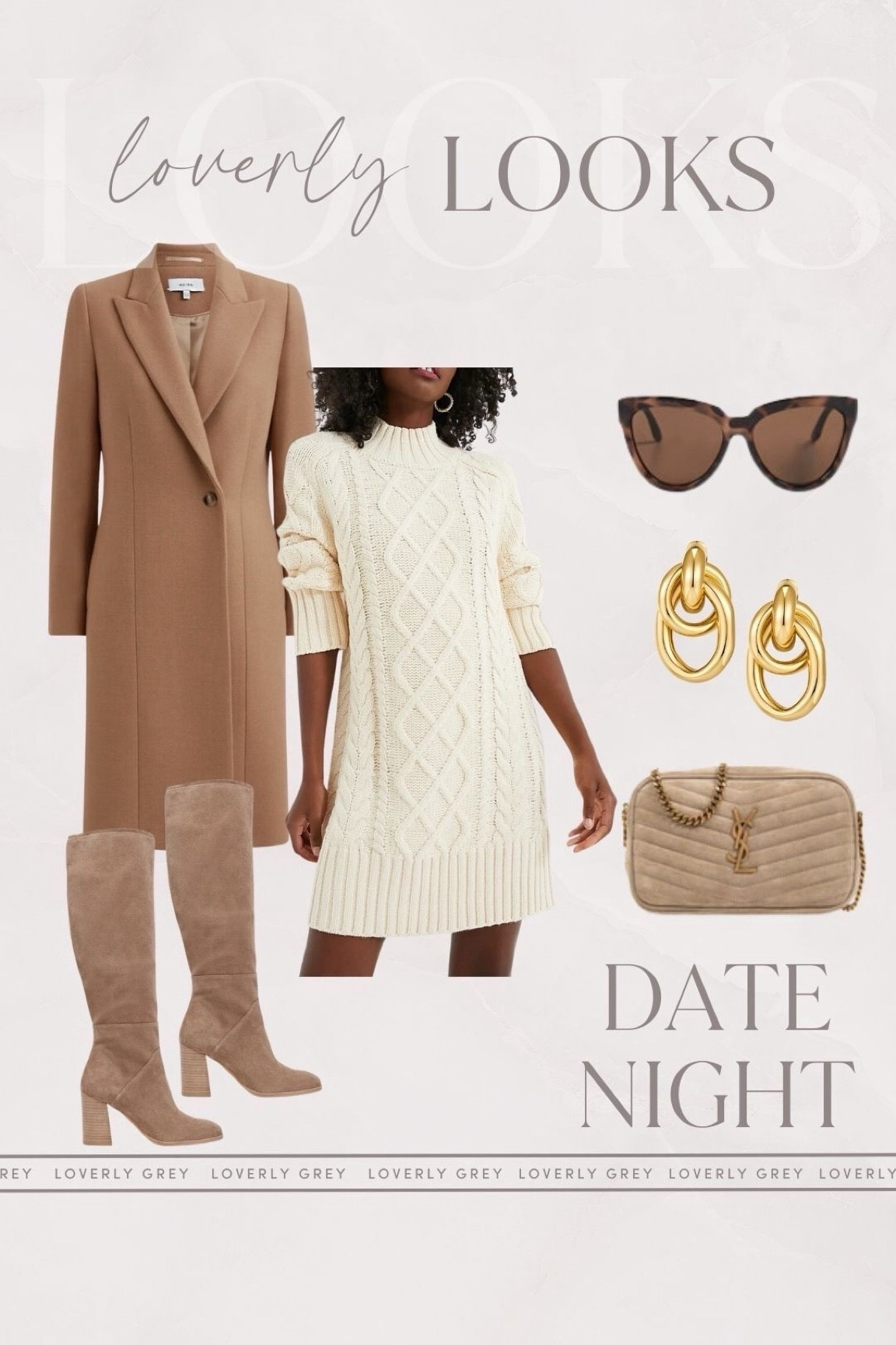 Loverly Grey date night outfit idea. This cable knit dress pairs perfectly with these Dolce Vita knee high boots. 

#LTKstyletip #LTKSeasonal #LTKHoliday
