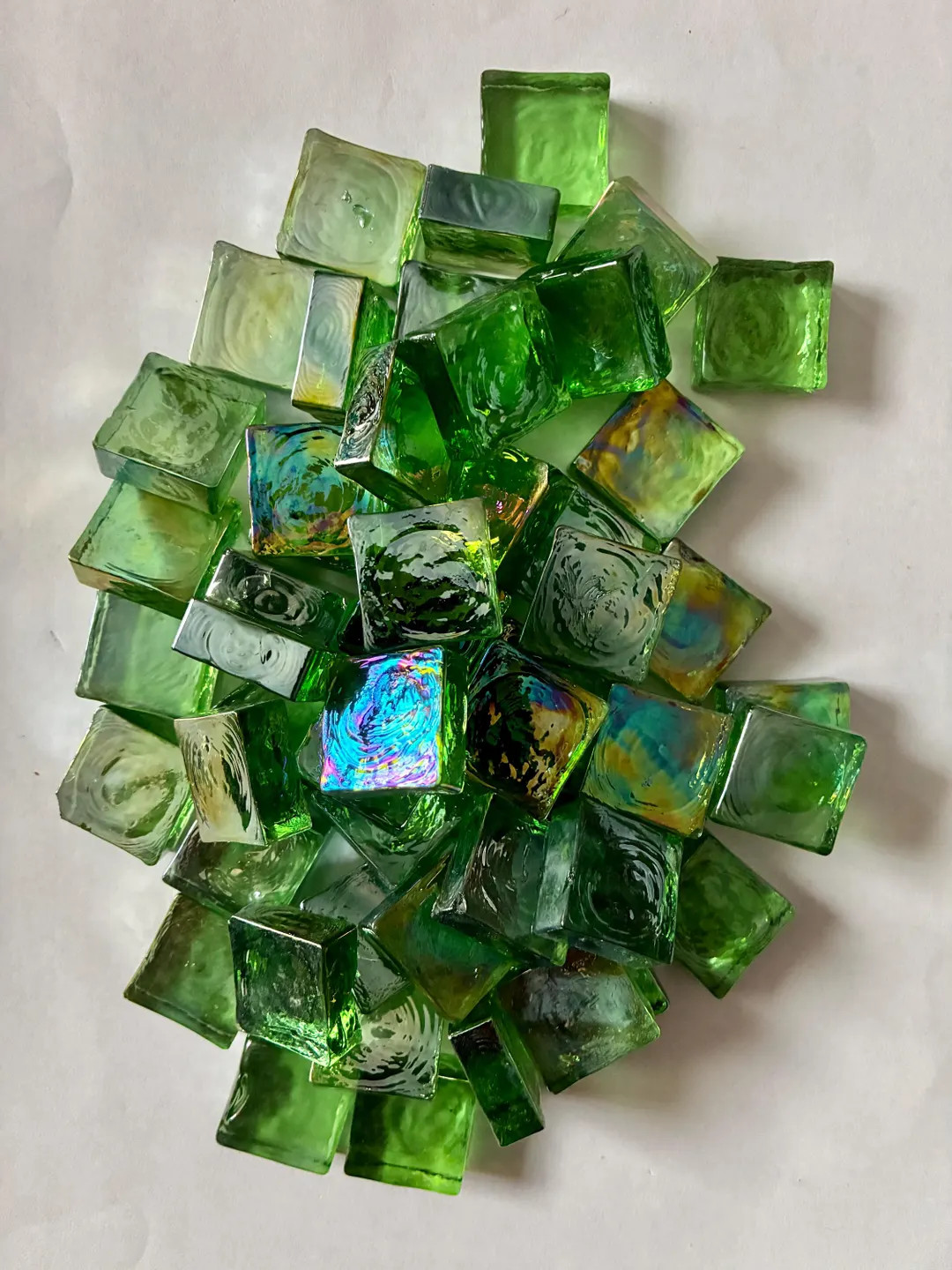 Green Glass SQUARES for Mosaics, Crafts, or Home Decor - Etsy | Etsy (Global)