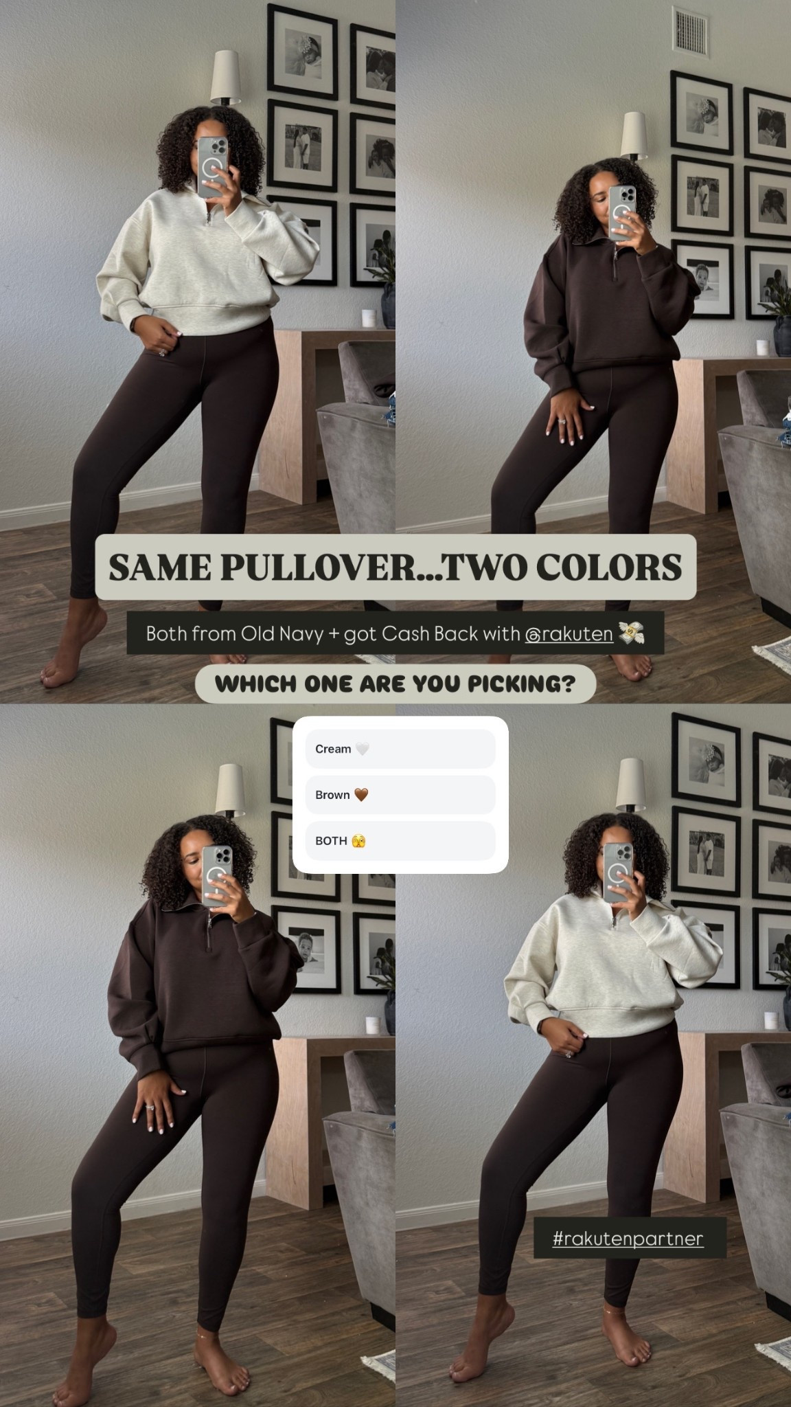 Same pullover... two colors! Which color combo is your favorite? Tap the link to shop this cozy matching set for fall. 🍂#loungewear #MatchingSet #FallFashion #CozyStyle 

 #LTKootd #LTKOver40 #LTKMidsize