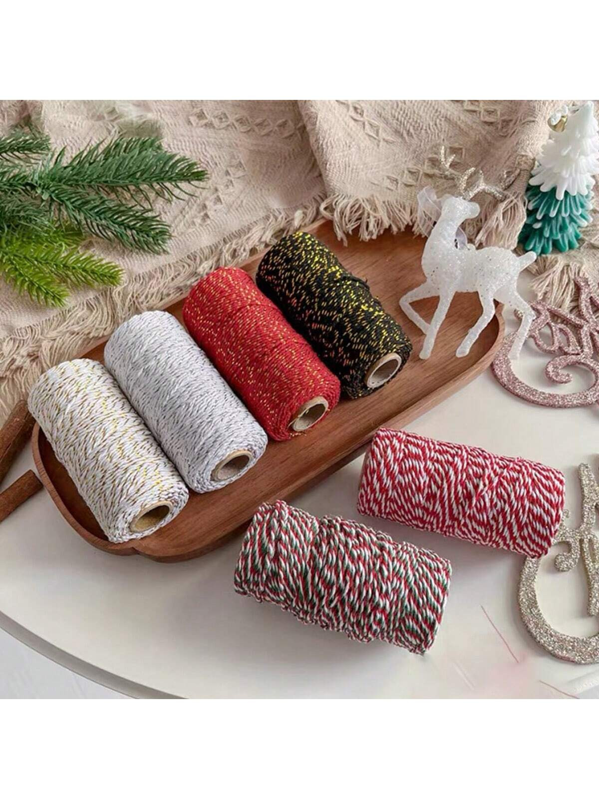 1roll/100m 2mm Wide Yellow Cord Diy Craft Decoration Gift Wrapping Supplies | SHEIN