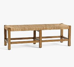 Malibu Woven Backless Bench (52") | Pottery Barn (US)