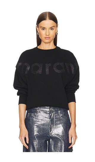 Isabel Marant Etoile Houston Sweatshirt in Black - Black. Size 42/10 | Revolve Clothing (Global)