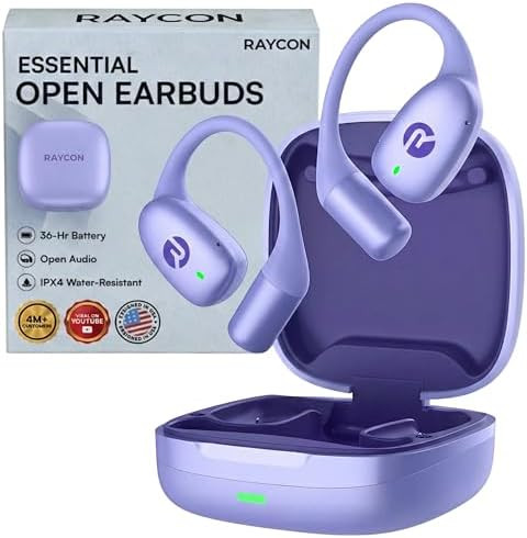 Raycon Essential Open Ear Earbuds – Open Ear Headphones, Earbuds Wireless Bluetooth, Sweat & Wa... | Amazon (US)