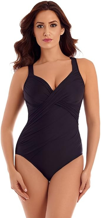 Miraclesuit Women's Swimwear Rock Solid Revele Sweetheart Neckline Underwire Bra One Piece Swimsu... | Amazon (US)