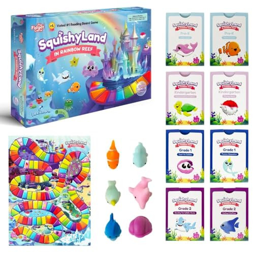 The Fidget Game SquishyLand in Rainbow Reef Board Game, Pre-K to 2nd Grade | Amazon (US)