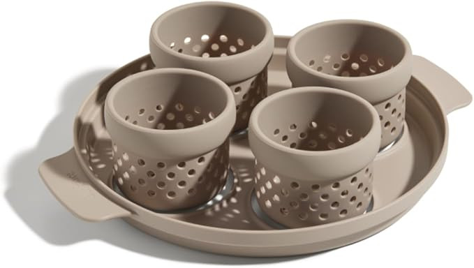 Our Place Silicone Egg Poacher Add-On - Easy-Use Poaching Set | Fail-Proof Water Bath Design | In... | Amazon (US)