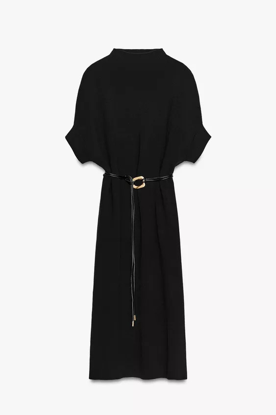 BELTED KNIT DRESS | Zara US
