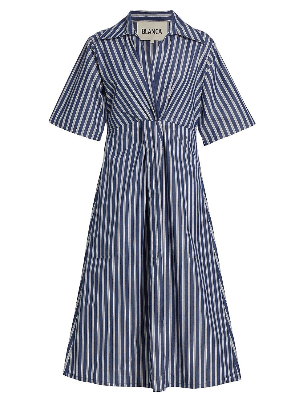 Alessandra Striped Cotton Midi-Dress | Saks Fifth Avenue