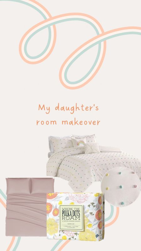 Daughter’s room makeover. Bedding items. Kids comforter is even on sale!! 

#LTKkids #LTKfindsunder50 #LTKhome