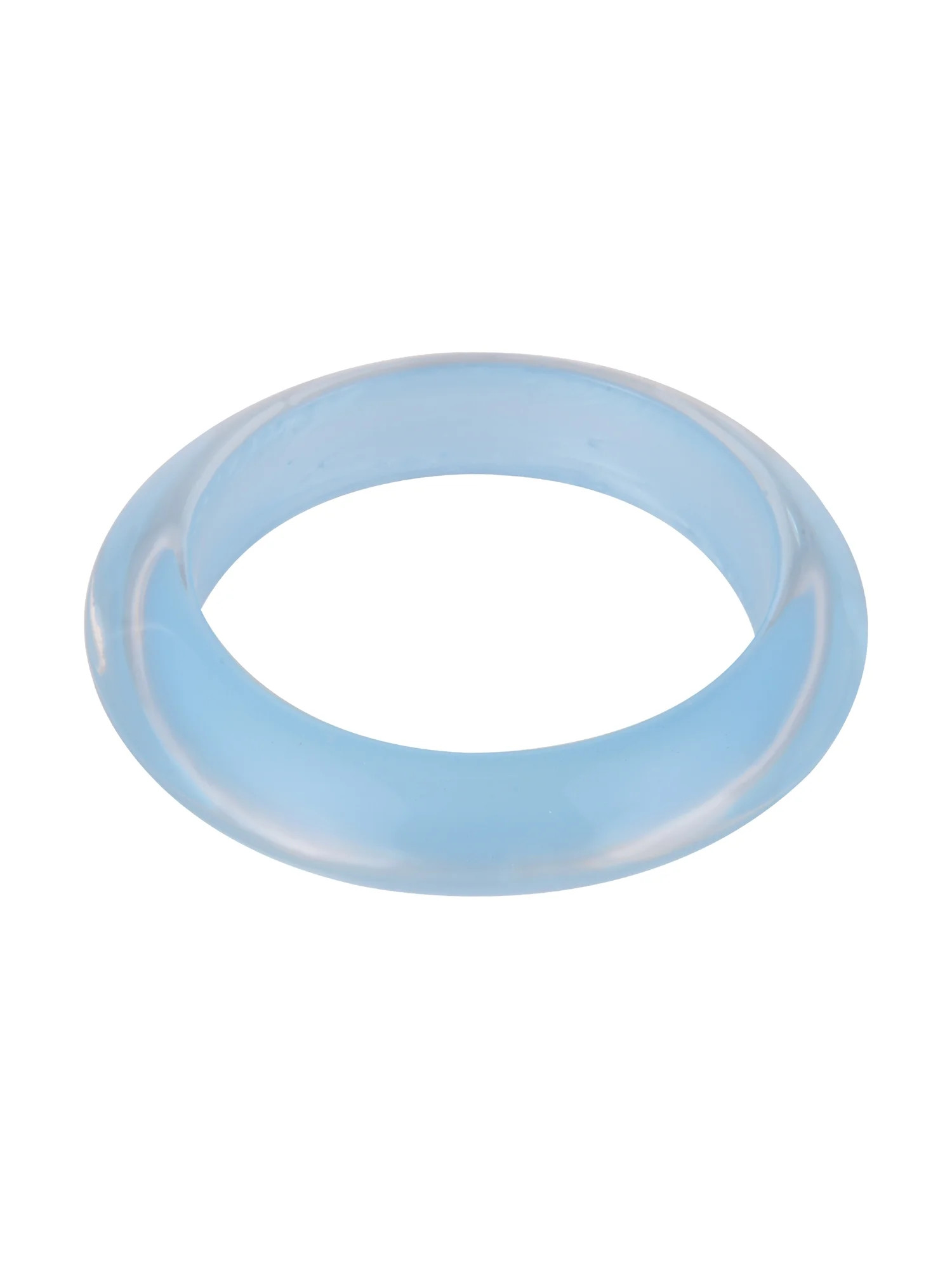 Time and Tru Light Blue Pearlized Acrylic Bangle Bracelet | Walmart (US)