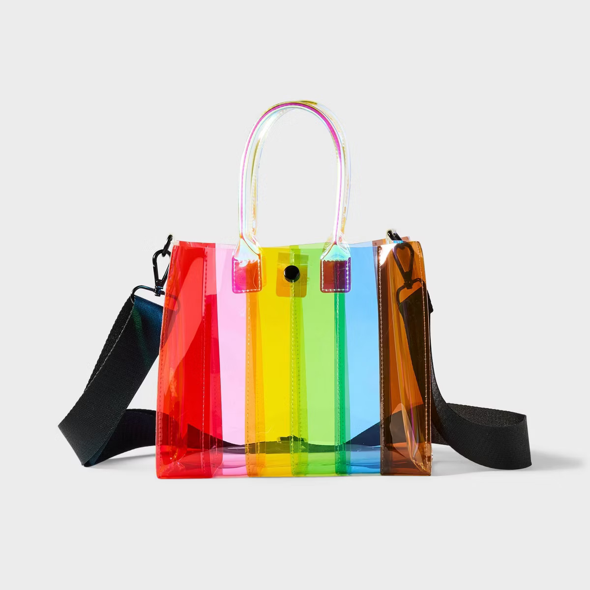 Pride Transparent Mini Crossbody Bag - Rainbow Striped | Target