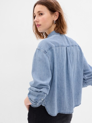 Cropped Denim Shirt | Gap (US)