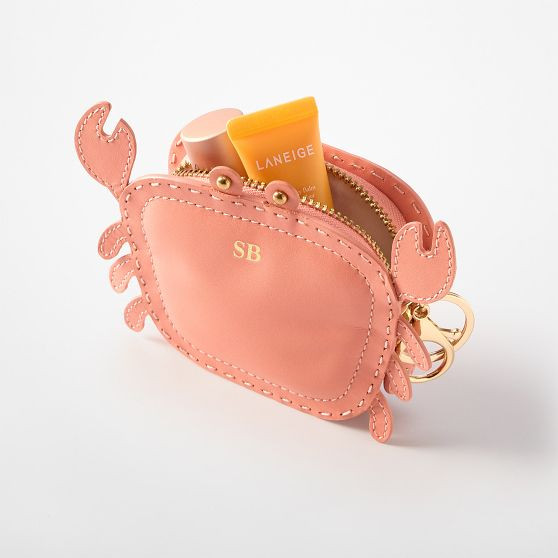 Crab Zip-Pouch Bag Charm | Mark and Graham