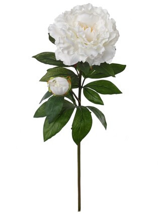 Set of 12: Artificial Peony Spray with Bud | 30-Inch | Indoor Use | White | Floral Stems | Partie... | Michaels Stores