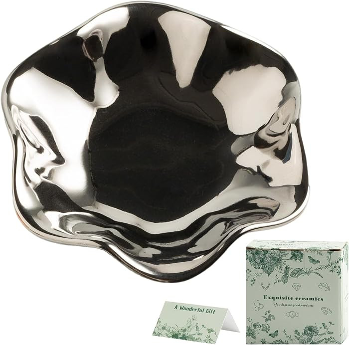 BEUNAIZER Jewelry Dish Tray, Ring Dish, Ceramic Trinket Tray, Key Bowl | Amazon (US)