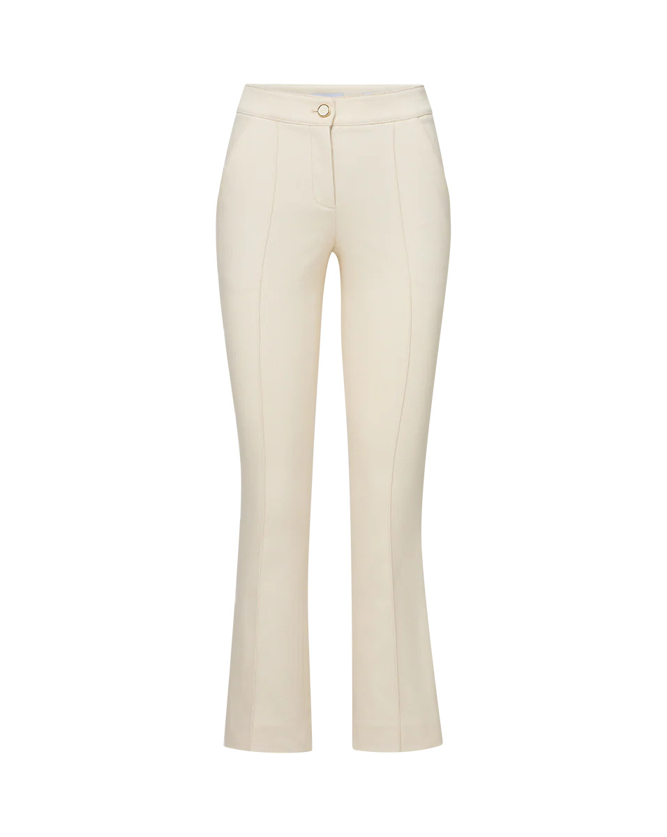 Kimra Straight-Leg Pant in Ecru | Veronica Beard | Veronica Beard