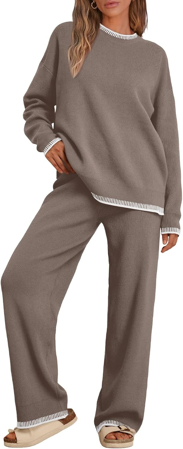 LILLUSORY Lounge Sets Womens 2 Piece Matching 2026 Fall Knit Sweater Set | Amazon (US)