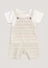Boys Neutral Dungarees & T-Shirt Set (Newborn-23mths) | Matalan (UK)