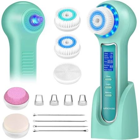 Blackhead Remover Pore Vacuum Rechargeable Facial Cleansing Brush with LCD Screen IPX7 Waterproof 3  | Walmart (US)